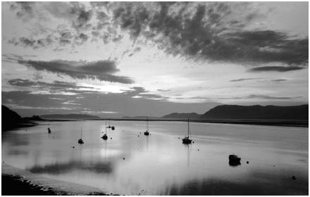 Menai Strait, Menai on Anglesea. Wales. UK.